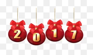 2017 Christmas Balls Transparent Png Clip Art Image