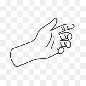 Hand Reaching Out Line Art Transparent Png & PNG-WebP Vector