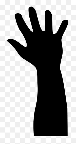 Hand Silhouette - Hand Reaching Out Silhouette Png Clipart - Large ClipartFlare.com 