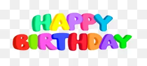 Happy Birthday Text Clip Art Image In 2021 | Happy Birthday Text ClipartFlare.com 
