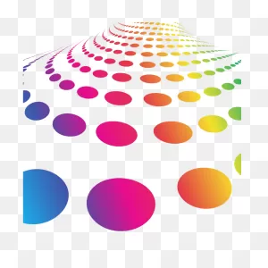 Halftone Pattern Rainbow Color | Free PNG-WebP