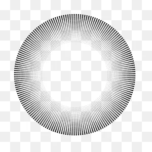 Radial Halftone Frame Ii | Free PNG-WebP