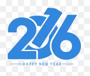 Happy New Year 2016 Text Design | Free Stock Photos – ClipartFlare