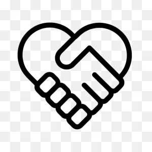 Handshake Heart Icon | Heart Icons, Icon, Life Coach Logo