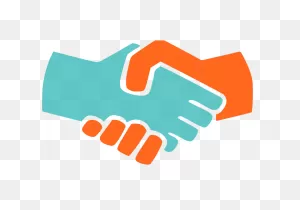 Onlinelabels Clip Art - Handshake Icon