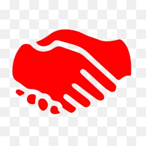 Red Handshake 2 Icon - Free Red Handshake Icons
