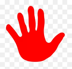 Hand Stop Sign Clipart - Left Hand Clipart | Full Size Png ClipartFlare.com 