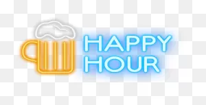 Bottles Of Beer £2 - Happy Hour Neon Png Clipart - Full Size ClipartFlare.com 