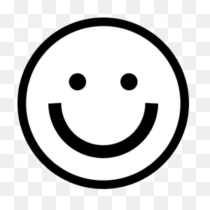 Smiley Face Clip Art | Smiley, Happy Face, Black And White