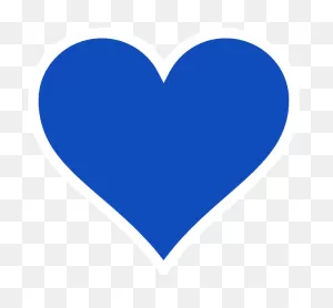 Download Hd Blue Heart Clip Art At ClipartFlare - Blue Heart Vector Png ClipartFlare.com 