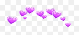 Heart Hearts Purple Crown Tumblr Emoji - Heart Clipart - Full Size ClipartFlare.com 