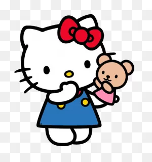 Teddy Bear Clipart Hello Kitty Pencil And Inlor Teddy Bear Png ClipartFlare.com 