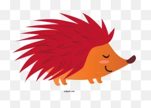 Animals Hair Red Cartoon For Hedgehog - Hedgehog Clipart Animals ClipartFlare.com 