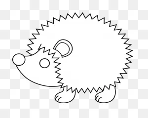 Cute Hedgehog Line Art - Free Clip Art | Free Clip Art, Felt ClipartFlare.com 