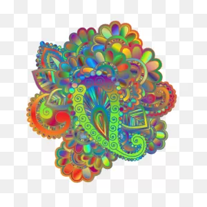 Prismatic Henna Tattoo 2 | Free PNG-WebP