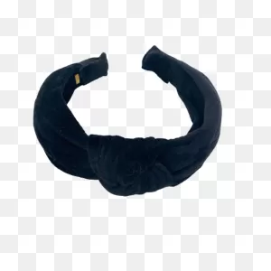 Bari Lynn Navy Velour Knot Headband - Bibs And Kids Boutique