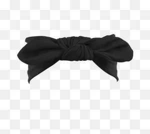 Black Soft Knotted Headband