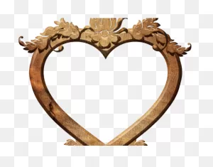 Love Frame Clipart Heart Frame - Wood Heart Frame Png | Full Size ClipartFlare.com 