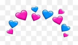 Hashtag Sticker - Heart Emoji Crown Clipart - Full Size Clipart ClipartFlare.com 