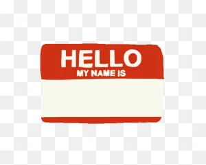 My Name Is Hello Sticker For Ios & Android | ClipartFlare