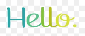 Hello Gradient Text | ClipartFlare – Free Png Library