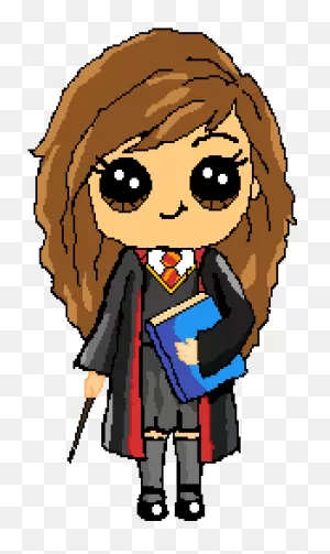 Drawing Cute Hermione Granger Clipart - Large Size Png Image - ClipartFlare