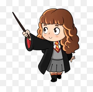 How To Draw Hermione Granger From Harry Potter - Really Easy ClipartFlare.com 