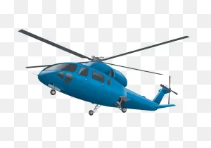 Flying Blue Helicopter Png Transparent - ClipartFlare