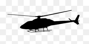 Silhouette Helicopter Flying - Free Vector Graphic On ClipartFlare