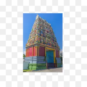 Entrance To Hindu-Temple Tamoul, La Réunion Poster • Pixers® - We ClipartFlare.com 