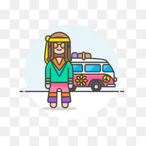 Hippie, Male Free Icon Of Stream Line Ux Free Pack Duetone Color