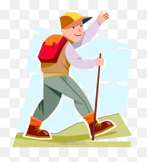 Boy Hiking Royalty Free Vector Clip Art Illustration -Vc096898 ClipartFlare.com 