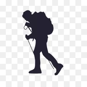 Hiking Silhouette Joint Male Clipart - Hiking Clipart Activities ClipartFlare.com 