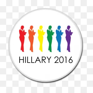 Hillary Clinton Button - Silhouette Clipart - Full Size Clipart ClipartFlare.com 