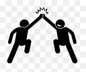 High Five Clipart - Illustration, Text, Font, Transparent Clip Art
