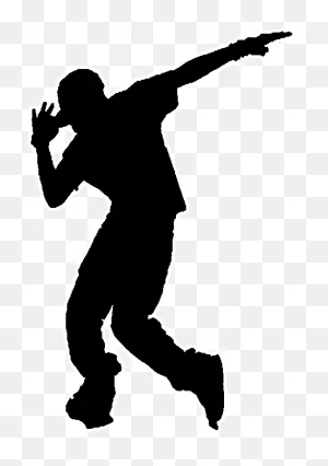 Hip-Hop Dance Clip Art Silhouette Breakdancing - Silhouette Hip ClipartFlare.com 