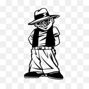 Hip Hop Guy Sticker