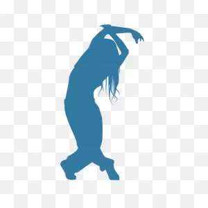 Hip Hop Dancer Woman Bending Silhouette #ad , #affiliate, #ad ClipartFlare.com 