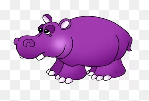 Animals Clip Art By Phillip Martin, Hippo
