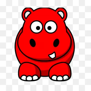 Red Hippo Png, Svg Clip Art For Web - Download Clip Art, Png Icon Arts