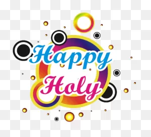 Happy Holi Text Png Transparent Images - Happy Holi Logo Png ClipartFlare.com 
