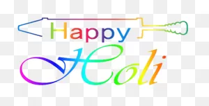 Happy Holi Text Png Clipart - Large Size Png Image - ClipartFlare