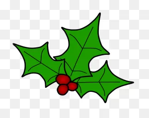 Holly, Berries, Leaves Spread, Green, - Holly Clipart - Full Size ClipartFlare.com 