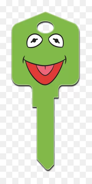 Kermit & Miss Piggy Licensed Painted House Key Blank