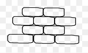 Hole Clipart Brick Wall Photoshop - Bricks Black And White Clip ClipartFlare.com 