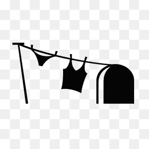 Mouse Hole And Female Laundry Wall Decal