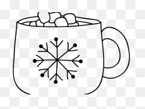 Hot Chocolate Clipart Steam - Hot Cocoa Line Drawing | Full Size ClipartFlare.com 