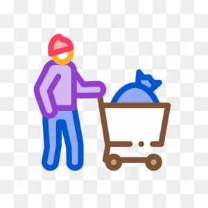 Bag, Beggar, Cart, Homeless, Homelessness, People, Shop Icon ClipartFlare.com 