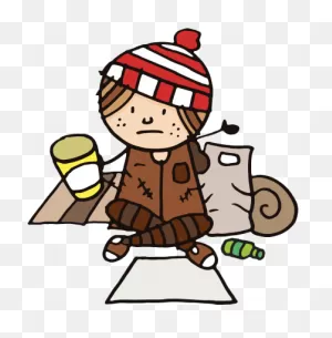 The Poor Little Girl - Homeless Clipart - (410X418) Png Clipart ClipartFlare.com 