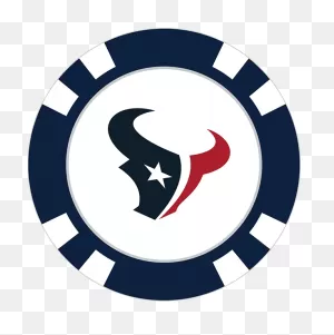 Houston Texans Poker Chip Ball Marker - Team Golf Usa